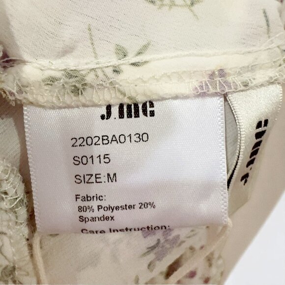 NWT J.ING Jing Floral Print Off Shoulder Mini Dress - Picture 5 of 6
